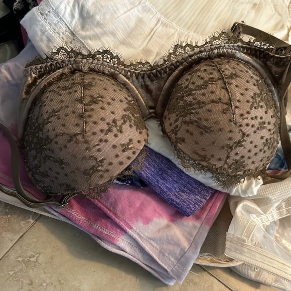 🪽😇🩶Victoria Secret Push Up Gorgeous Olive Lace - Picture 9 of 9